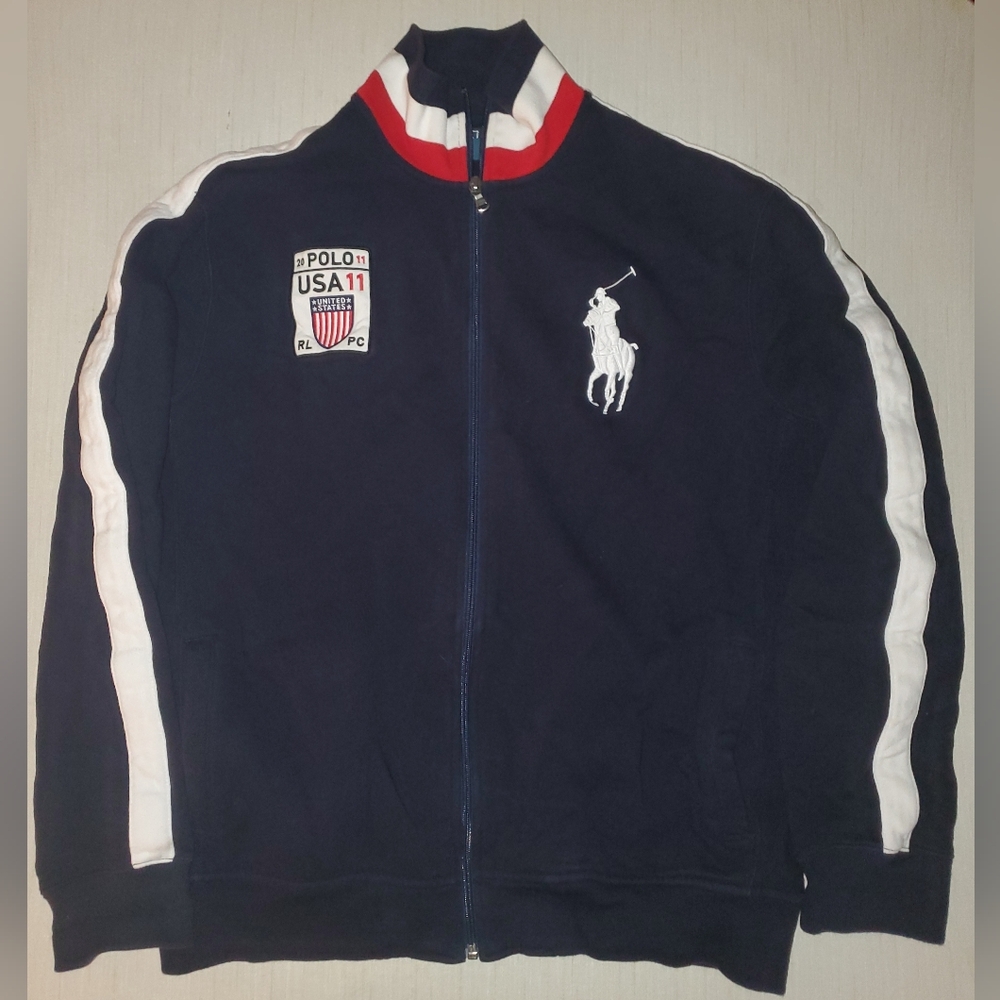Polo Ralph Lauren full zip warmup up jacket xl